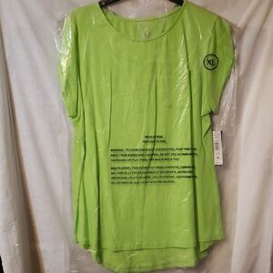 Peter Nygard Lime Green Short Sleeve Top
